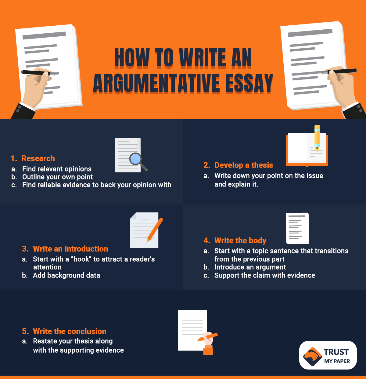 How to Write an Argumentative Essay with Trust My Paper