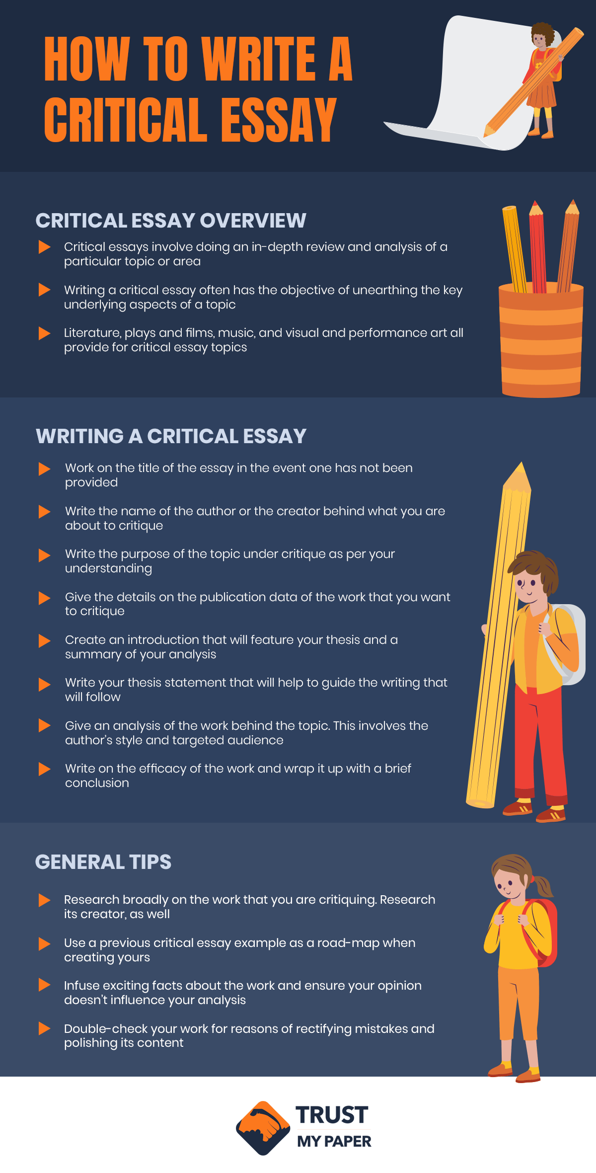 how to write essay critical