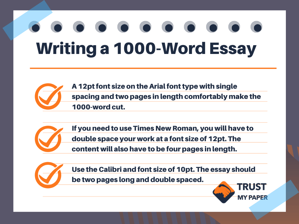 1000 word essay plan